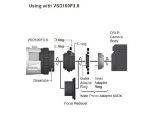 Vixen Wide Photo Adapter 60DX für Nikon