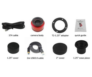 ZWO ASI294MM USB3.0 Mono CMOS-Kamera - Sensor D=23,2 mm, 4,63 µm Pixelgröße