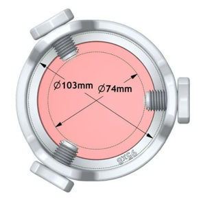 Altair 90mm Aperture TRIBAND D-ERF Solar Energy Rejection Filter - H-Alpha CaK CaH (95mm Glass)