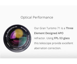 William Optics Gran Turismo 81 mm f/5,9 Apo mit FPL53 Tripletobjektiv