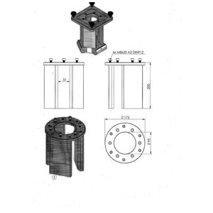 Säule für Stativ Planet Paramount MX+