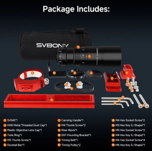 SVBONY SV545 Petzval Refractor 45/203mm f/4.5 [W9317B] 