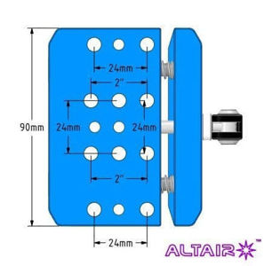 Altair TMS Schnellverschluss Mini Vixen Arca-kompatible Schwalbenschwanzklemme mit Stativgewinde – BLAU