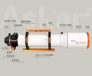 Askar 120 mm f/7 Tripletapo - EDT Design - 3,3 Zoll RAP Auszug