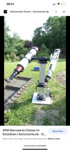 Picture of Pier-Tech / USA electric lifting column for astronomical telescopes.