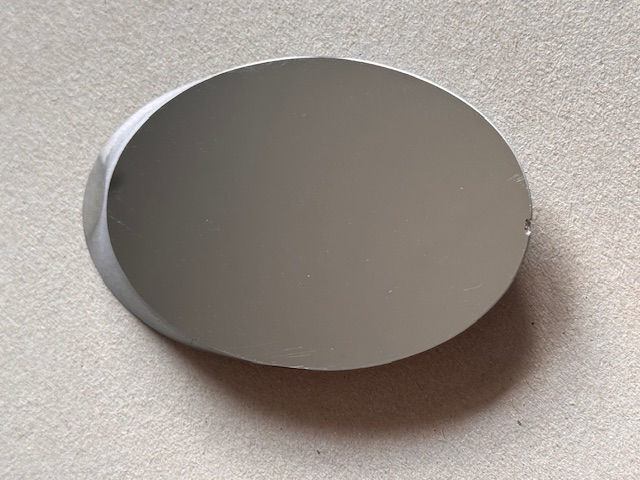 Bild von Intes elliptischer Fangspiegel aus Astro-Sital 55 mm = 2.16" kleine Achse , Dicker 10 mm, 96 % Reflektion, Lambda/30 P-V