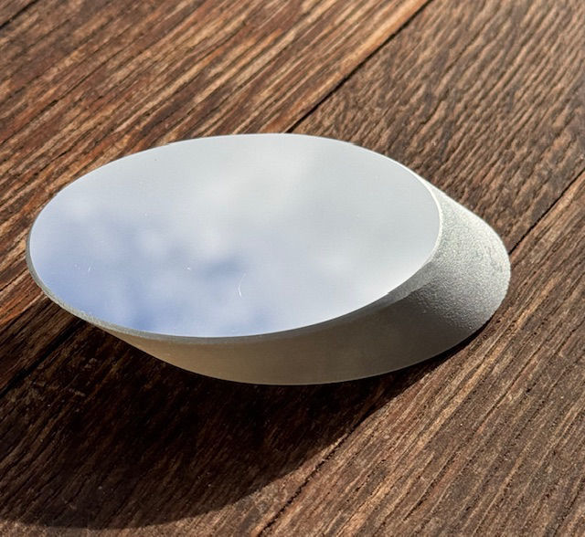 Picture of Elliptical secondary mirror diameter small axis 38.6 mm, 1.83", thickness 8 mm from Antares Optics