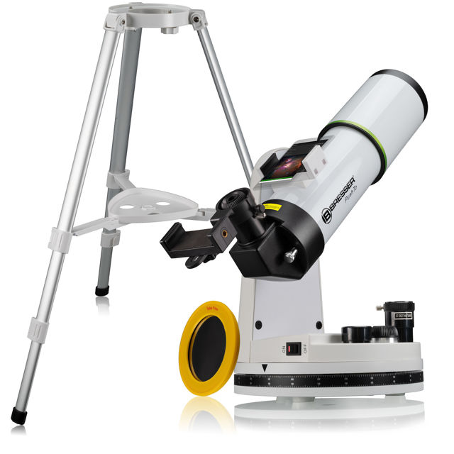 BRESSER PushTo AR-80/400 Smart-Teleskop mit Stativ 