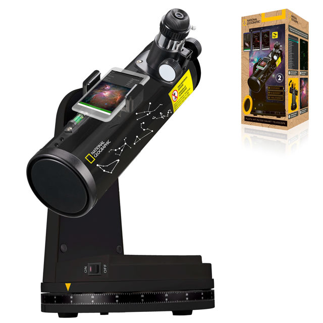 NATIONAL GEOGRAPHIC Smart-Teleskop PushTo NT-76/350 