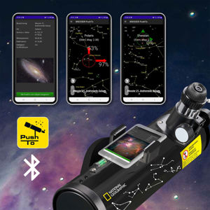 NATIONAL GEOGRAPHIC Smart-Teleskop PushTo NT-76/350 