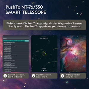 NATIONAL GEOGRAPHIC Smart-Teleskop PushTo NT-76/350 