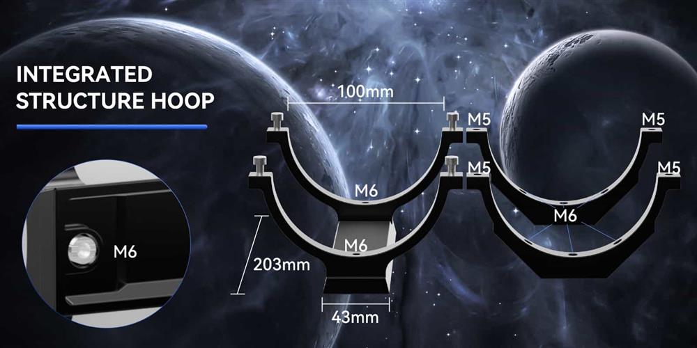 SV48P 102 mm achromatisches Teleskop-Refraktor mit 2,5" RAP-Fokussierung mit zwei Geschwindigkeiten