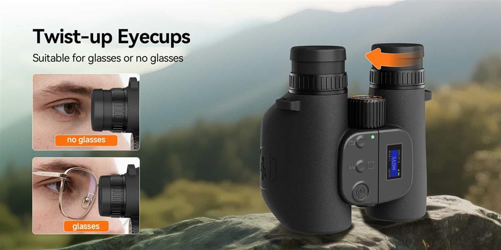 SA208 8x42 Integrated ED Binoculars with photos and videos (6MP) – for Bird Watching & Outdoor Observation
